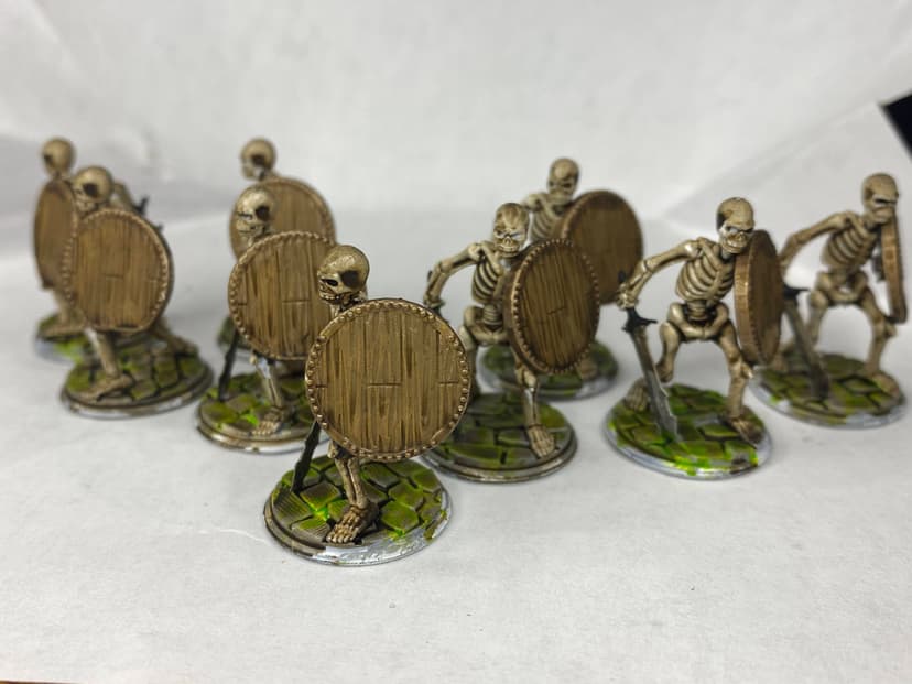 A band of skeleton warriors I painted.