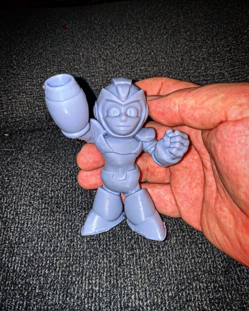 3D Printed Mega Man Model